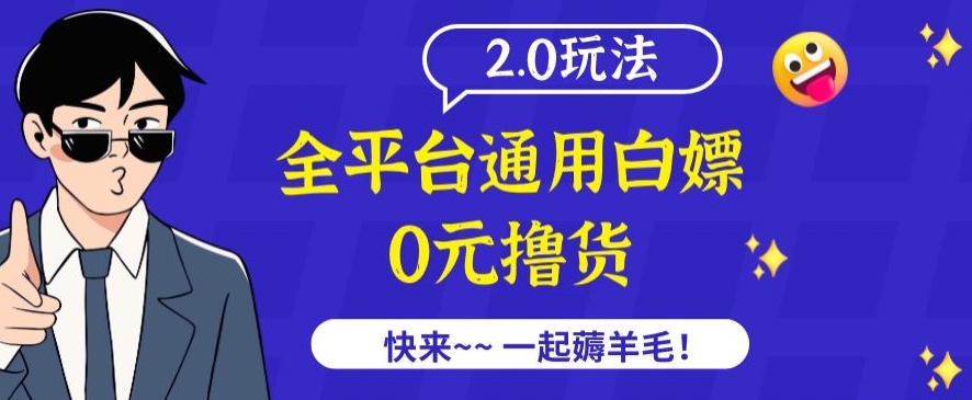 外面收费2980的全平台通用白嫖撸货项目2.0玩法【仅揭秘】-大齐资源站