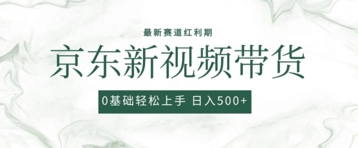 2024最新京东视频带货项目，最新0粉强开无脑搬运爆款玩法，小白轻松上手【揭秘】-大齐资源站