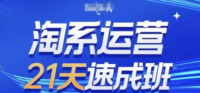 淘系运营21天速成班(更新24年5月)，0基础轻松搞定淘系运营，不做假把式-大齐资源站