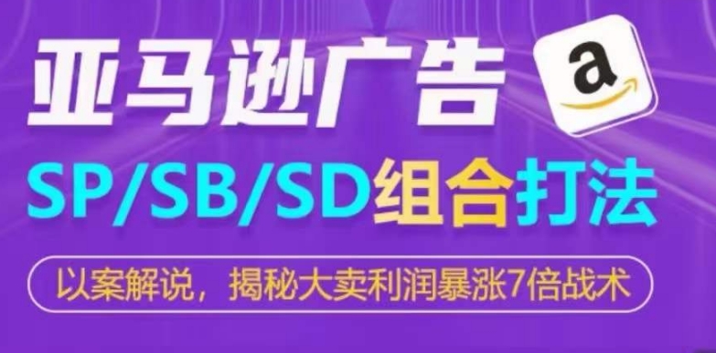 亚马逊SP/SB/SD广告组合打法，揭秘大卖利润暴涨7倍战术-大齐资源站