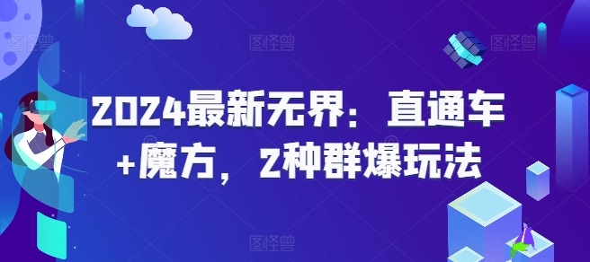 2024最新无界：直通车+魔方，2种群爆玩法-大齐资源站