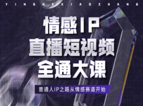 情感IP直播短视频全通大课，普通人IP之路从情感赛道开始-大齐资源站