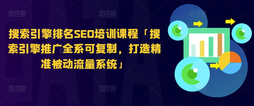 搜索引擎排名SEO培训课程「搜索引擎推广全系可复制，打造精准被动流量系统」-大齐资源站