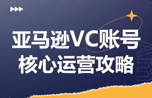 亚马逊VC账号核心玩法解析，实战经验拆解产品模块运营技巧，提升店铺GMV，有效提升运营利润-大齐资源站