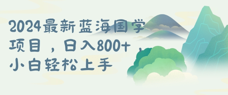 国学项目，长期蓝海可矩阵，从0-1的过程【揭秘】-大齐资源站