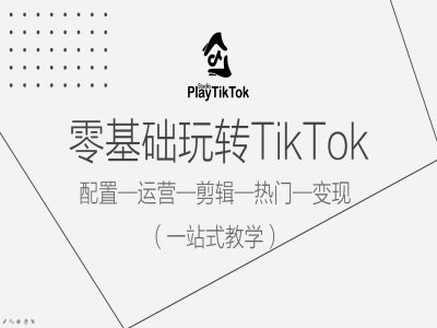 零基础玩转TikTok，配置一运营一剪辑一热门一变现，一站式教学-大齐资源站