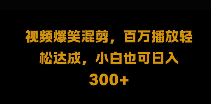 视频号零门槛，爆火视频搬运后二次剪辑，轻松达成日入1k【揭秘】-大齐资源站